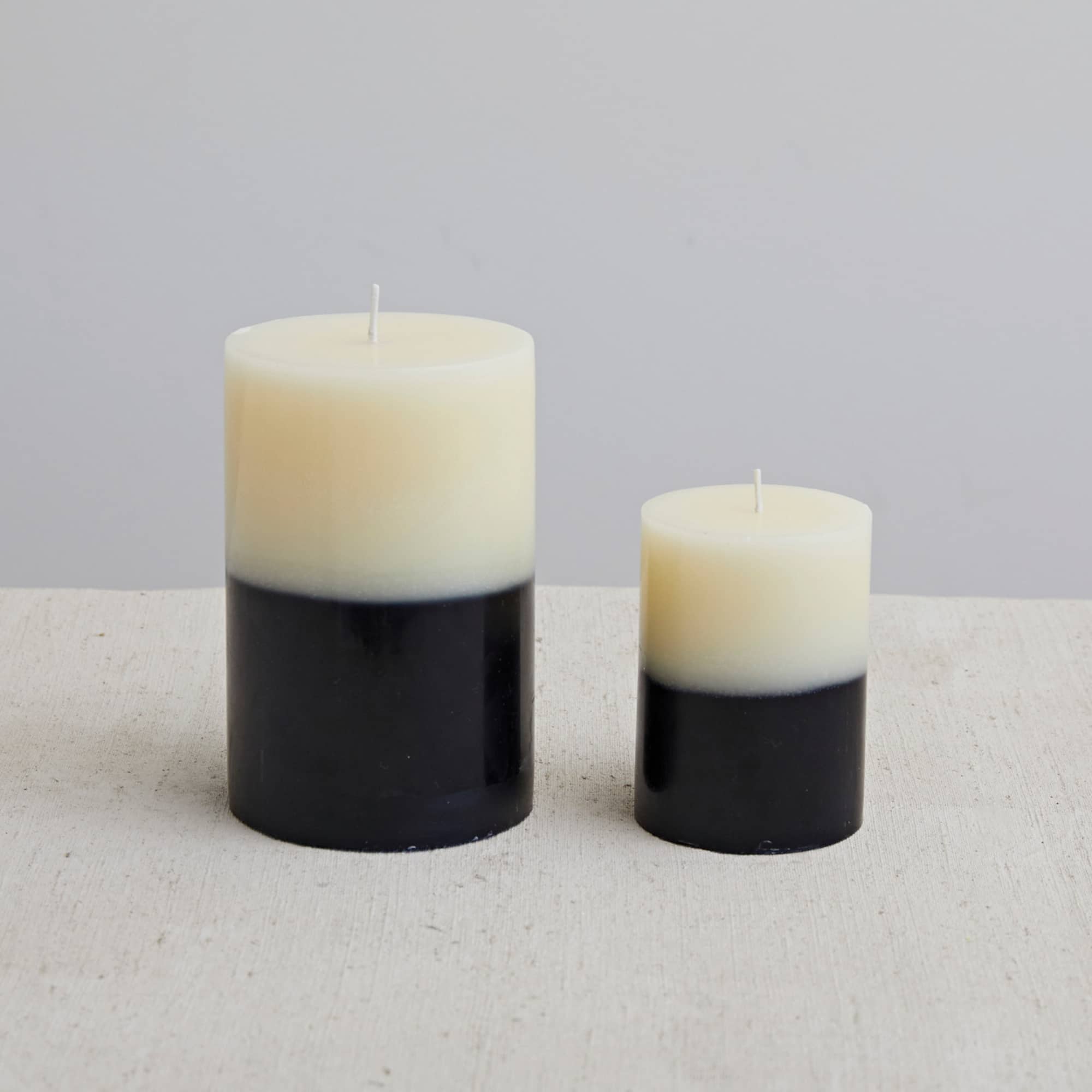 Hello Honey® 6" & Cream Unscented Pillar Candle